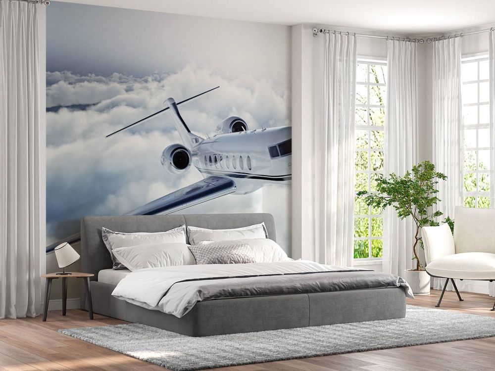 Privévliegtuig in de lucht